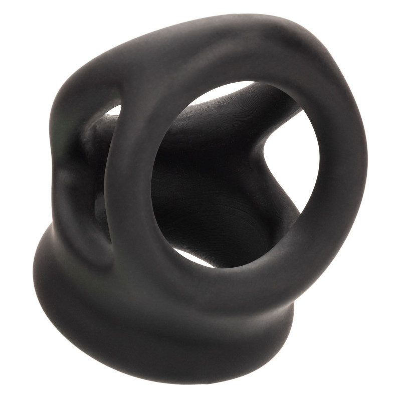 alpha ring by Calextotics Ballstretcher en silicone Alpha Dual 37 mm Noir